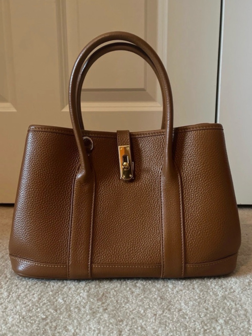 Doris&Jacky Genuine Leather Top
Handle Satchel Purse